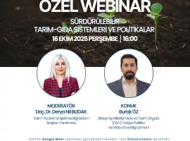 DÜNYA GIDA GÜNÜ ÖZEL WEBİNAR